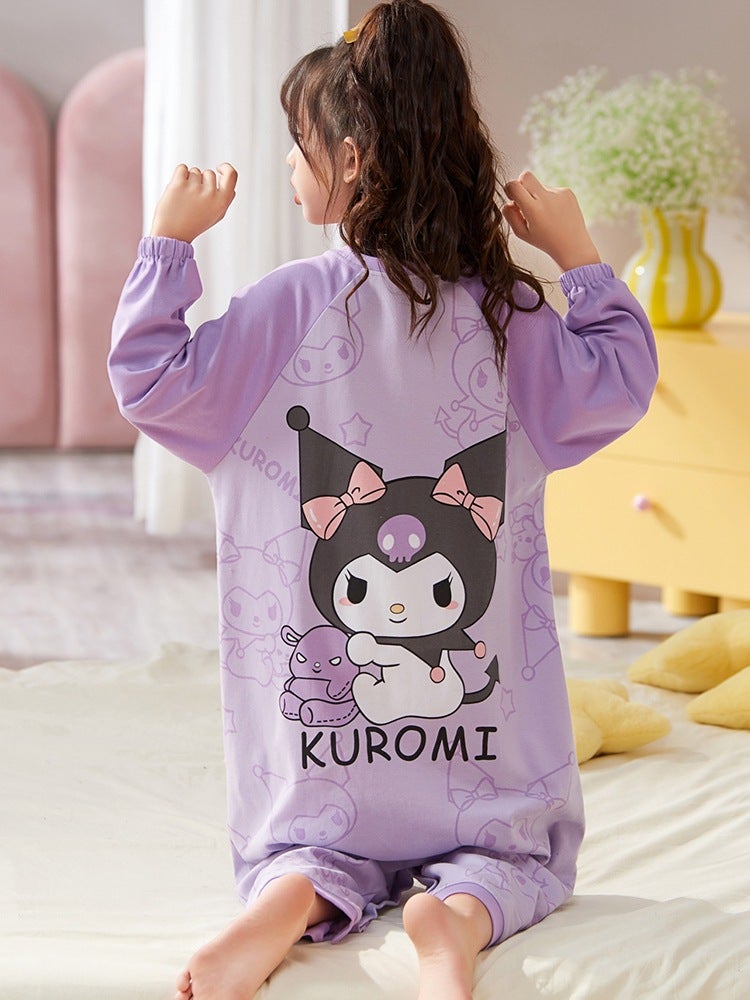 Kulomi Children'S Pajamas Girls' Comfortable Pajamas Suit Lightweight Comfortable Pajamas Cotton Sleeping Bag - Image 5
